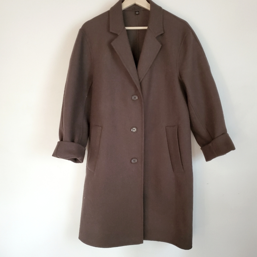 Uniqlo wool blend coat
